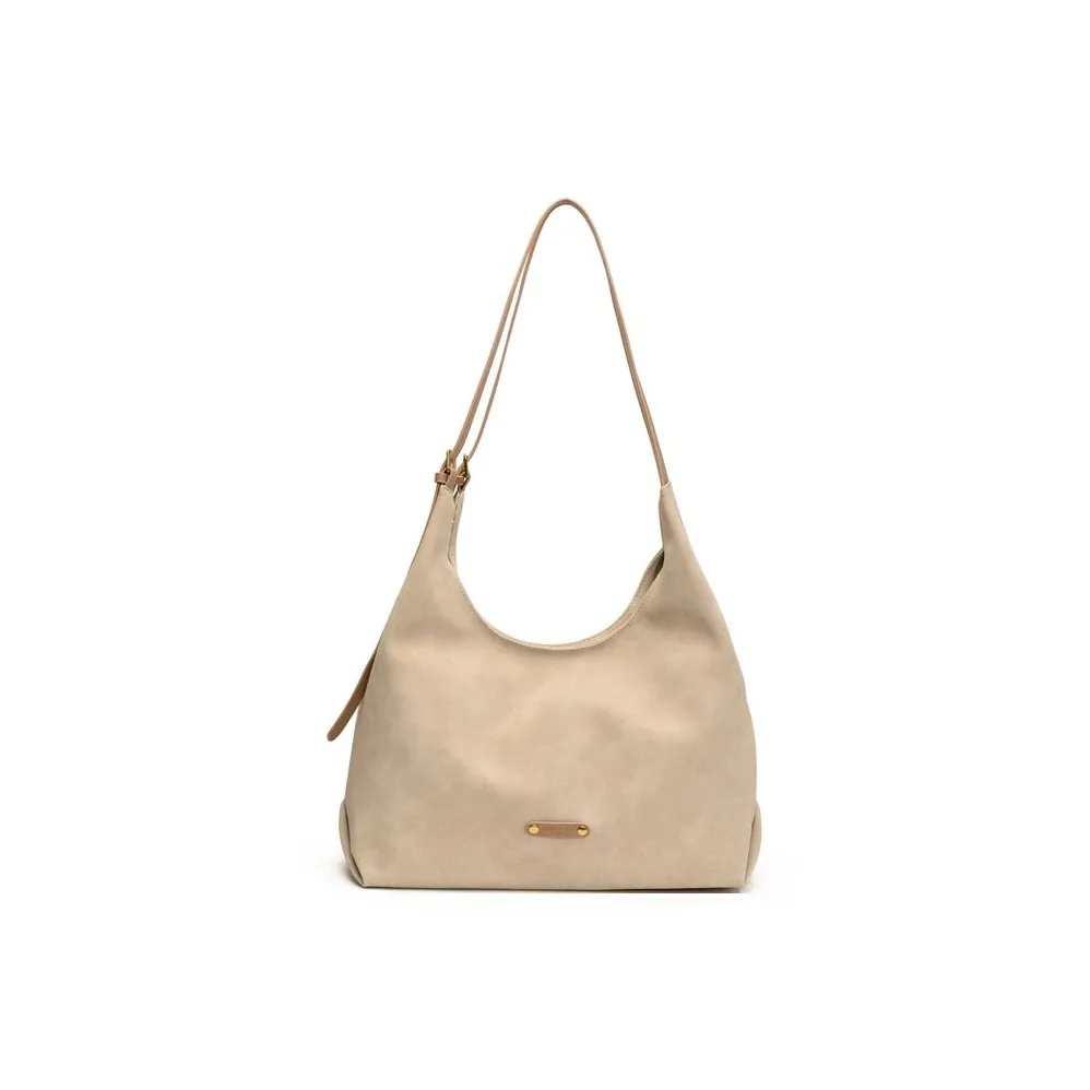 RIVMIND ПУ (полиуретан) Сумка-тоут Сумка через плечо Стандартная Женская Экрю Черный Коричневый