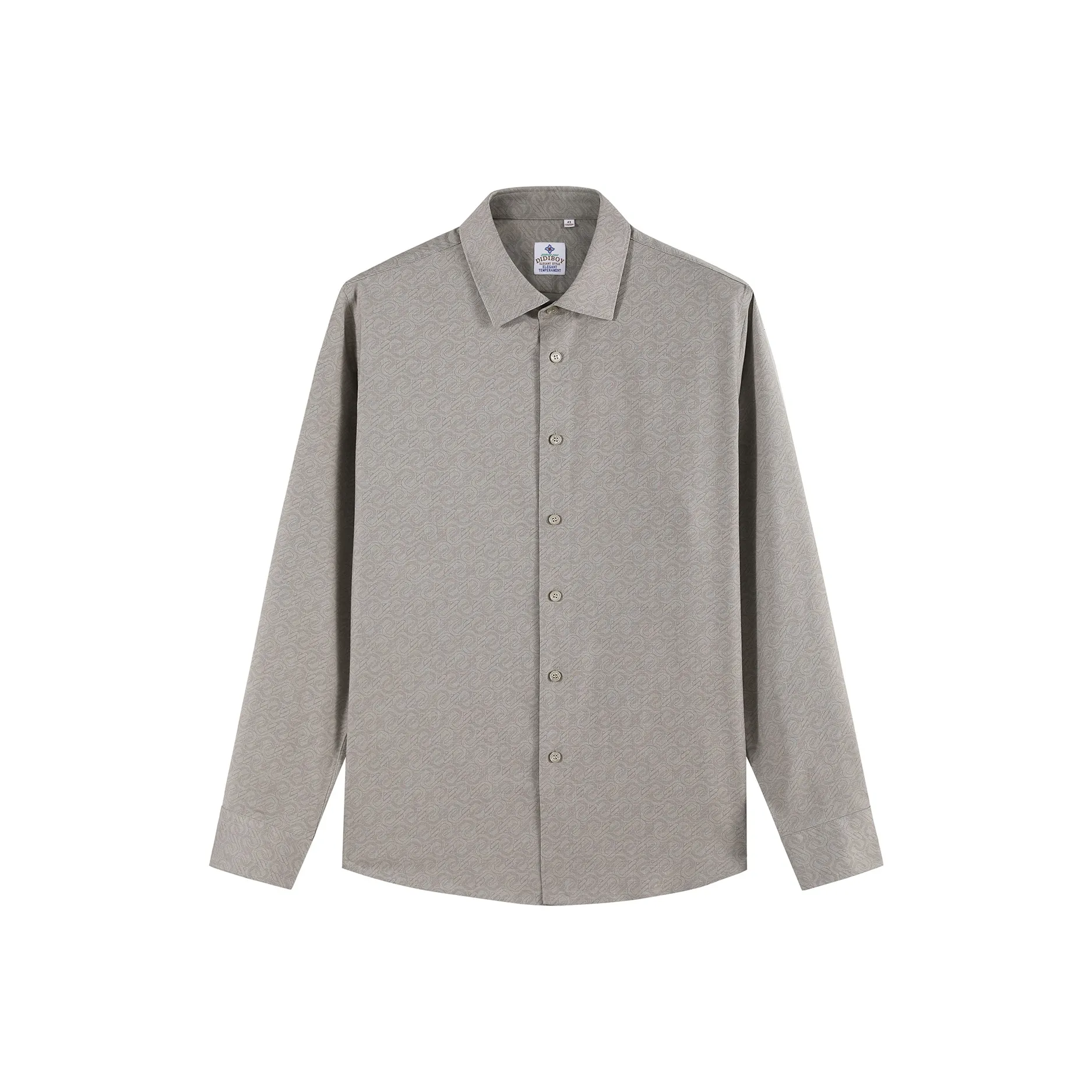 DIDIBOY Серые Мужские Рубашки