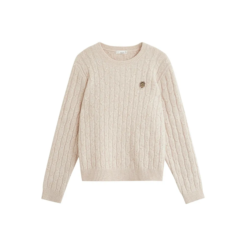 Inman TREASURE Похудение Предосенний Комплект Мода ATMOSPHERE Трикотаж Женский