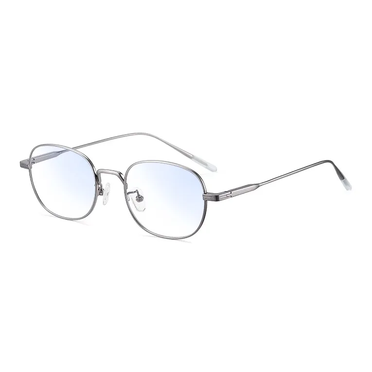 BERTHA Чистый титан Овал Защита от синего света Стекло Унисекс