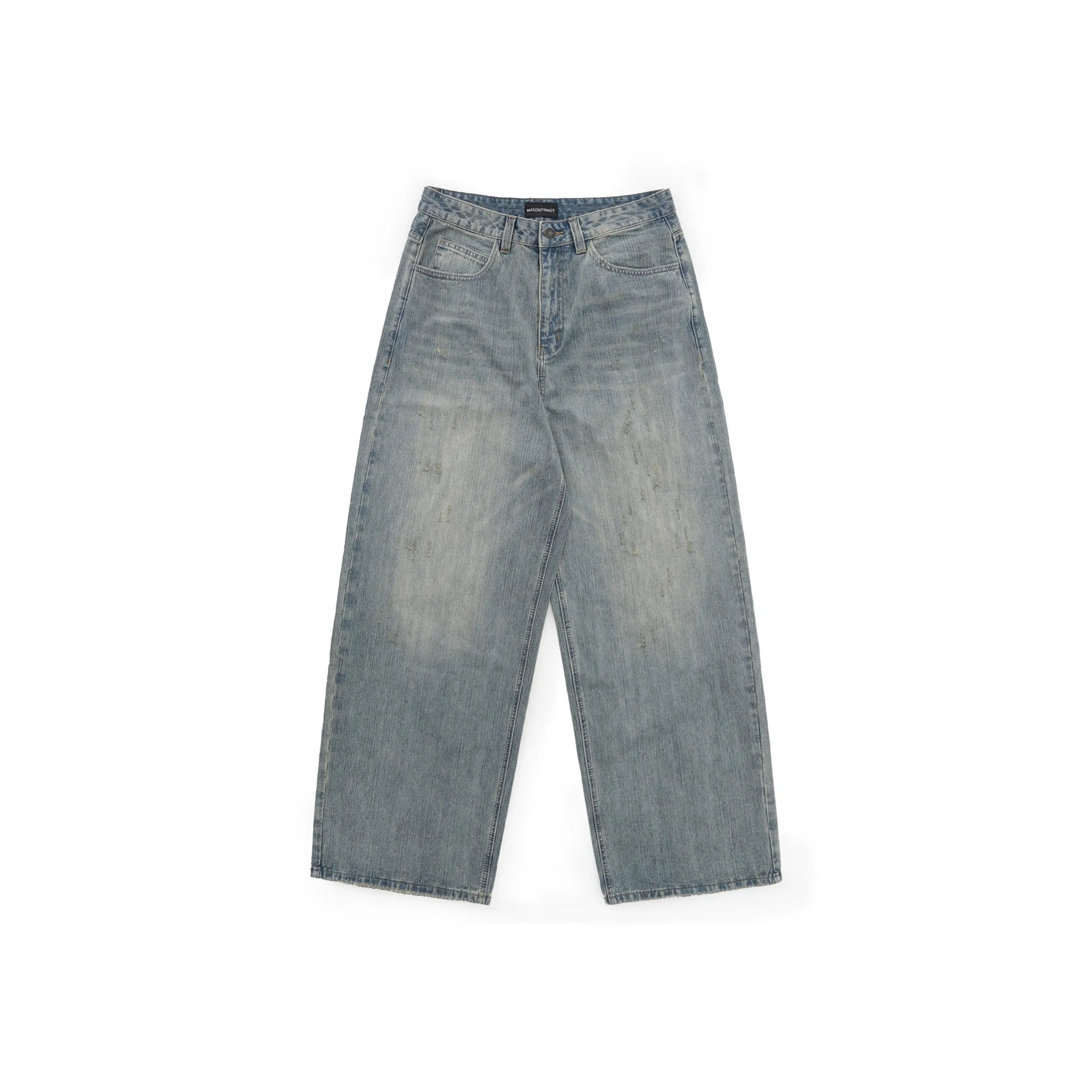 MASONPRINCE Vintage Light Blue Unisex Jeans MASONPRINCE Винтажные Светло-Синие Унисекс Джинсы