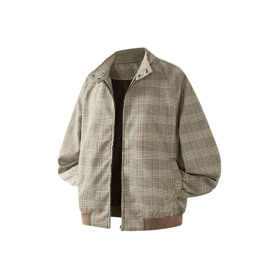 SONGXIER Коричневый Гусиная лапка Унисекс Куртки