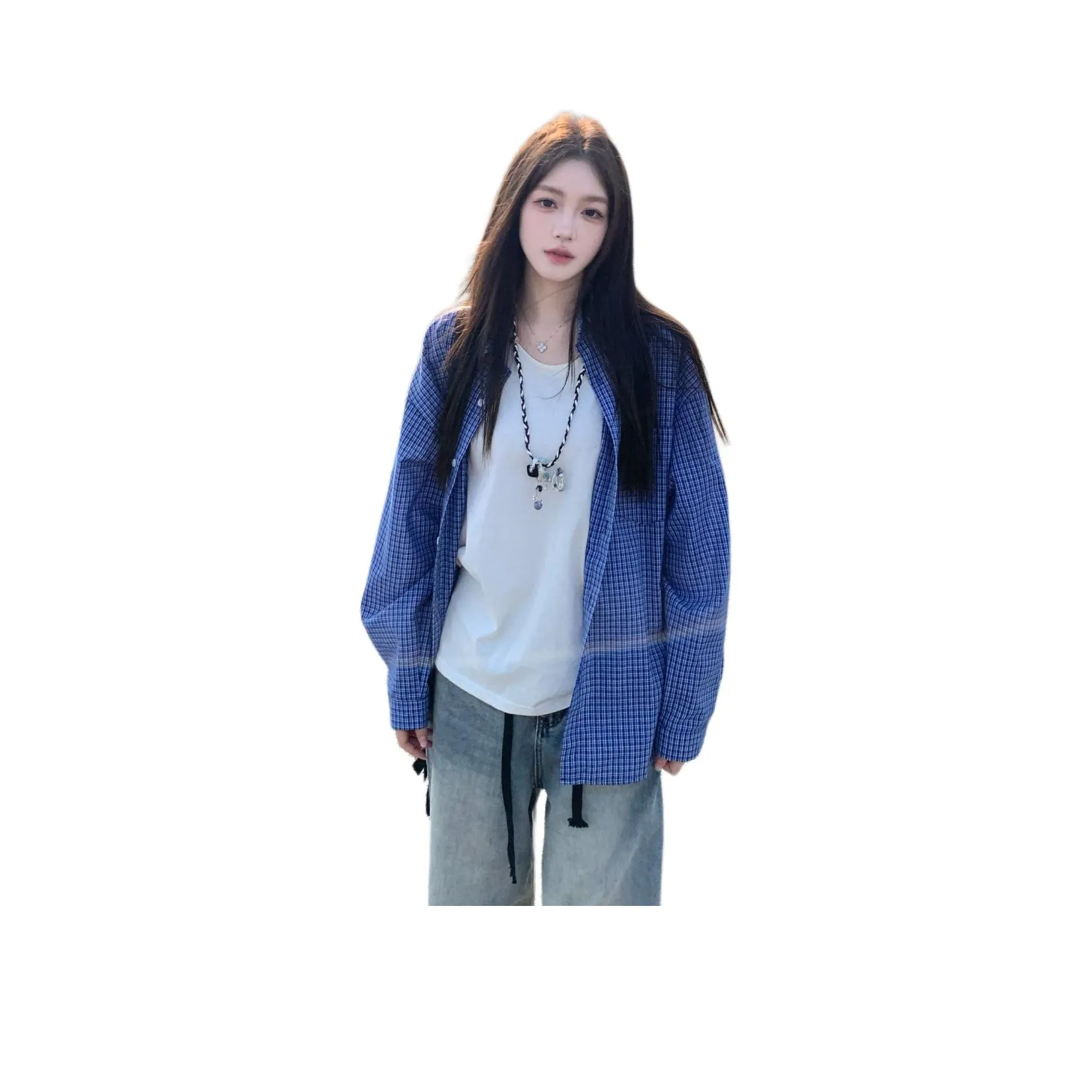 MUCCHIC Blue Women's Shirts MUCCHIC Синий Женские Рубашки