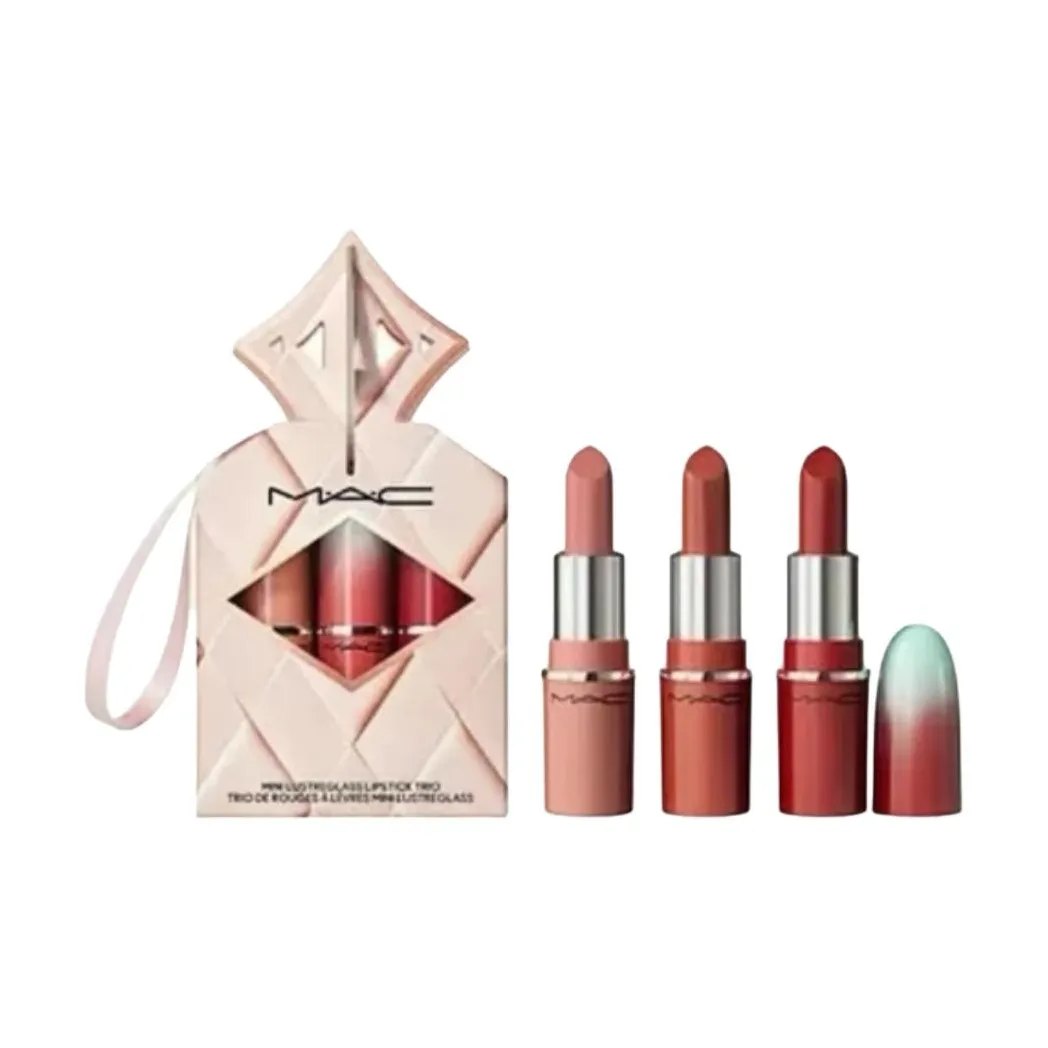 MAC 2025 Christmas Collection Шелковистый Увлажняющий Естественный Помады Велюр Блестящий Прозрачный