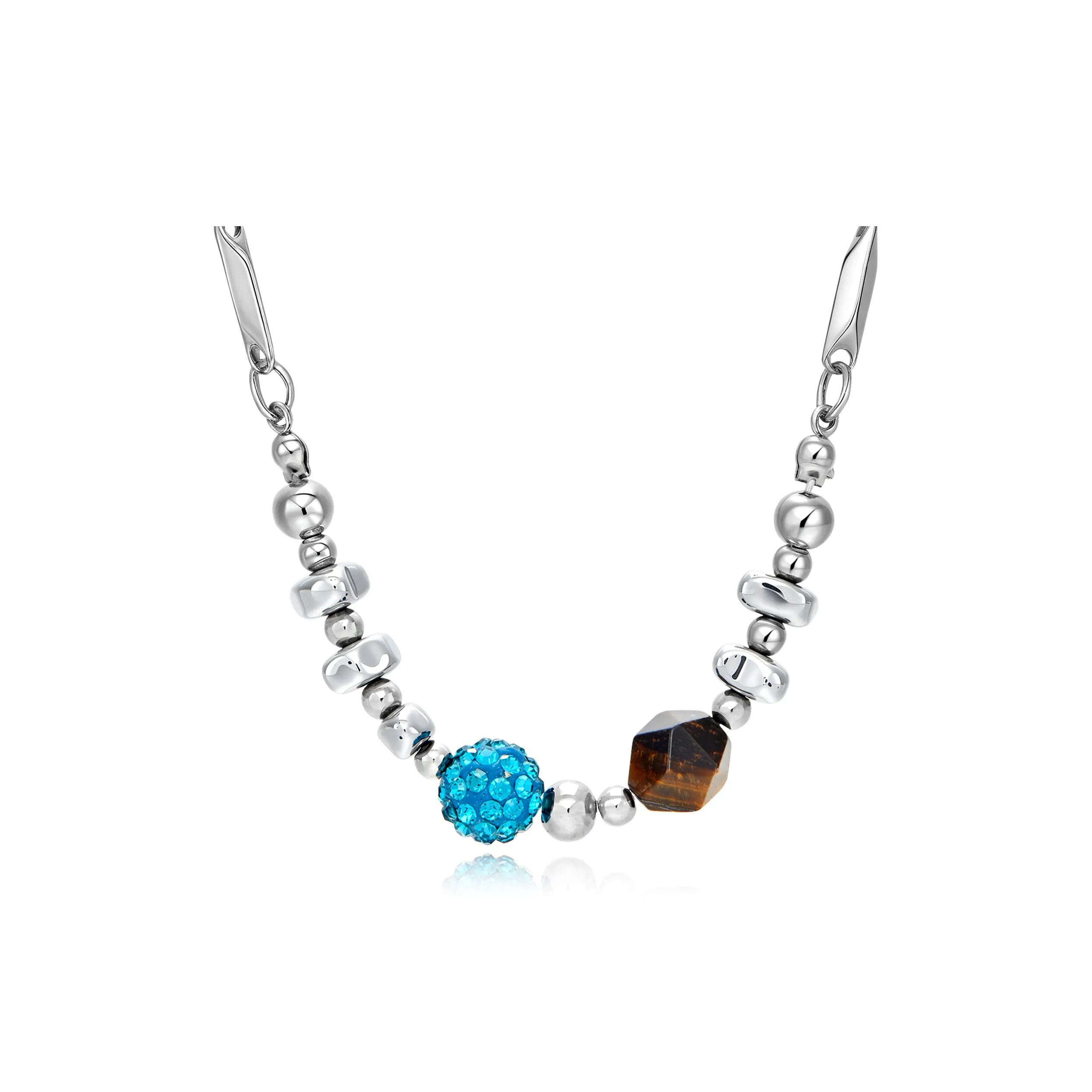 ENFANTIN Титановая сталь Гематит Ожерелья Унисекс