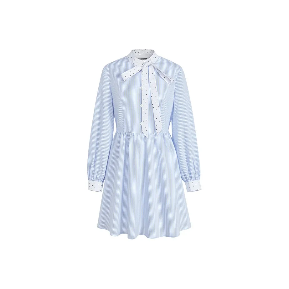 KUOSE Длинное платье с длинными рукавами женское