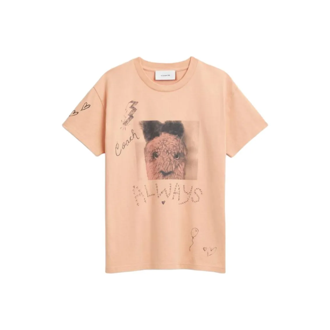 COACH Светло-оранжевый унисекс T-рубашки