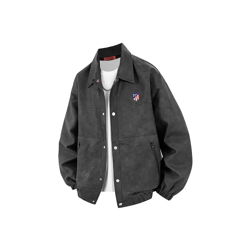 ATLETICO DE MADRID 1903 Кожа Куртка Куртка Унисекс