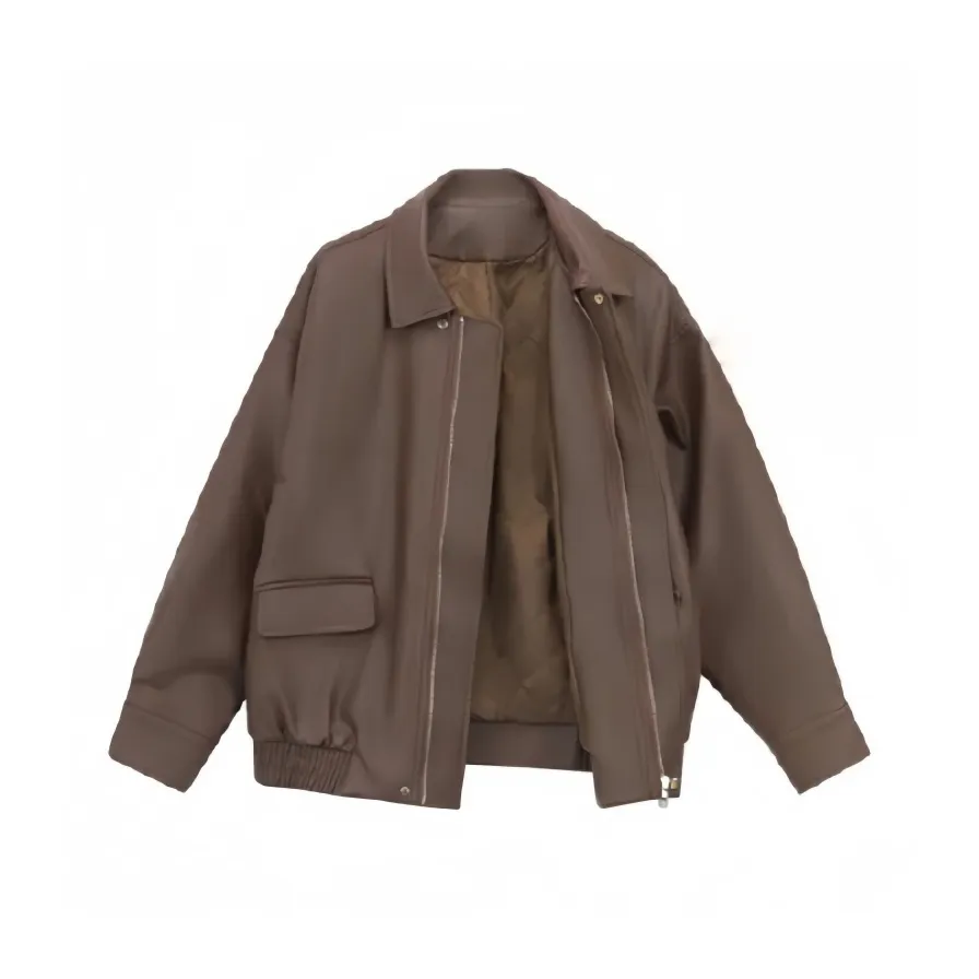 GORGEOUSIDEA Кожа Куртка Женская