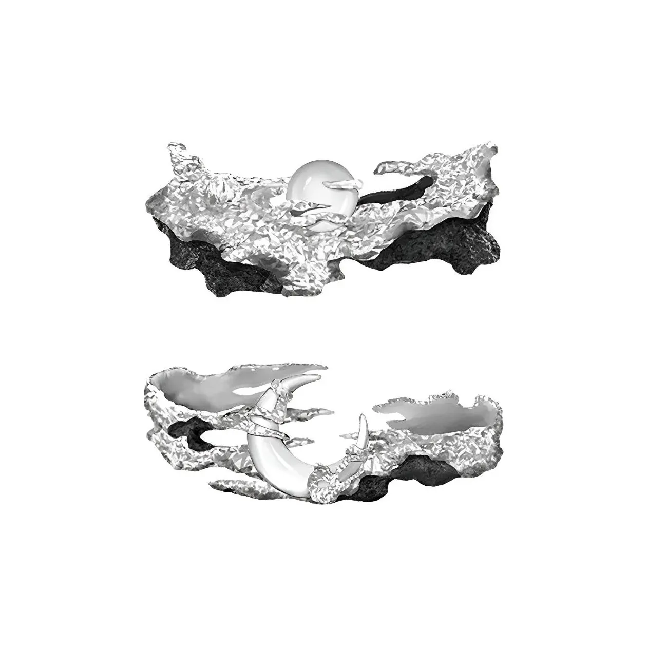 GUDUD Сплав Кольца Унисекс