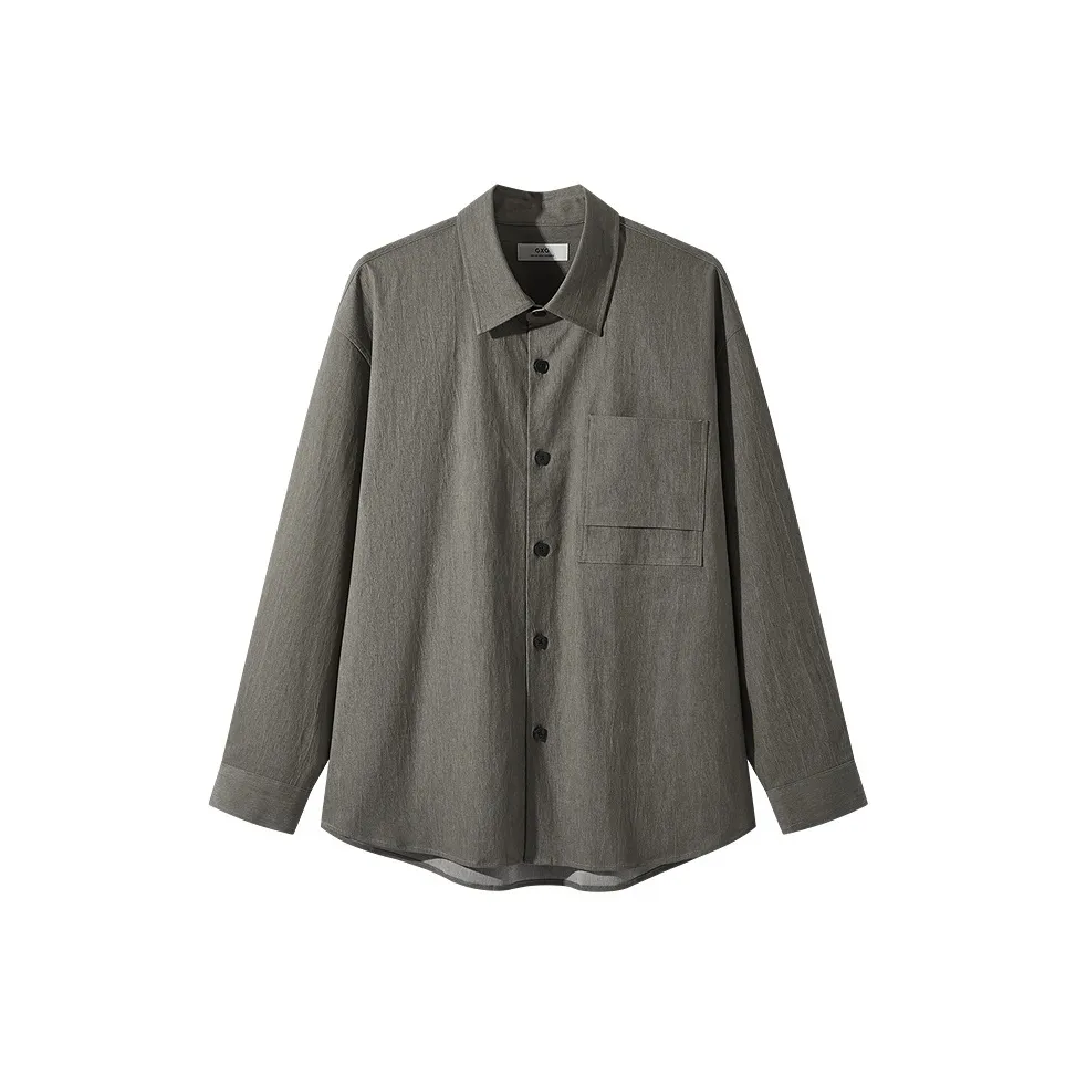 GXG Темно-коричневые мужские рубашки