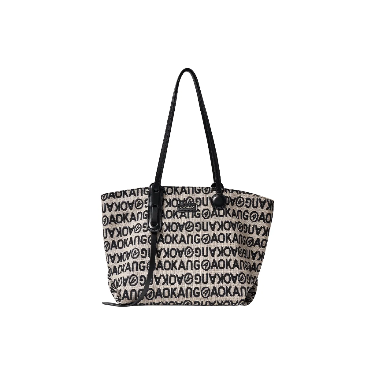 AOKANG Ткань Тоут Сумка для покупок Холст Сумка Сумка через плечо Большая Женская Многоцветная