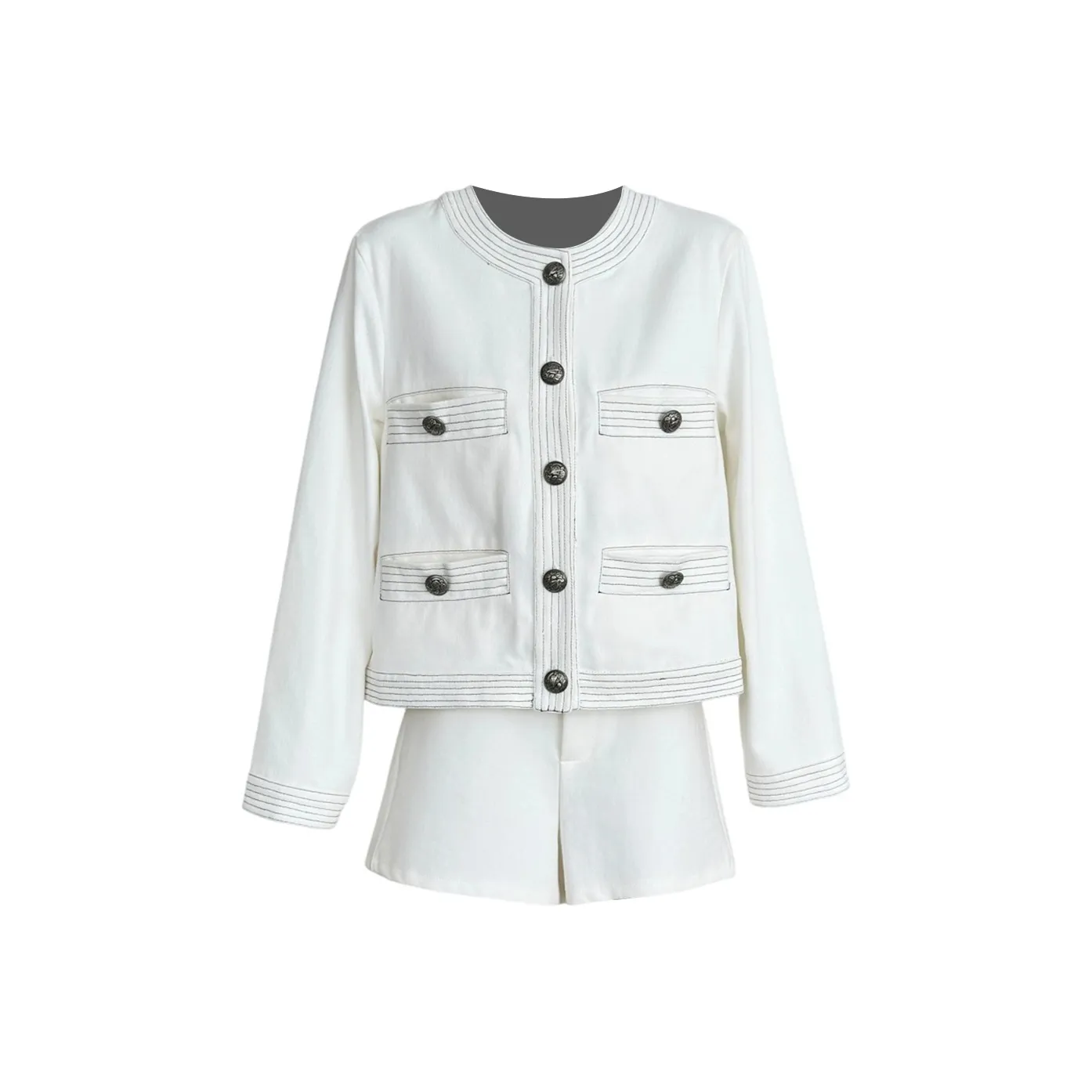 COVER TIME Белый Женские Куртки