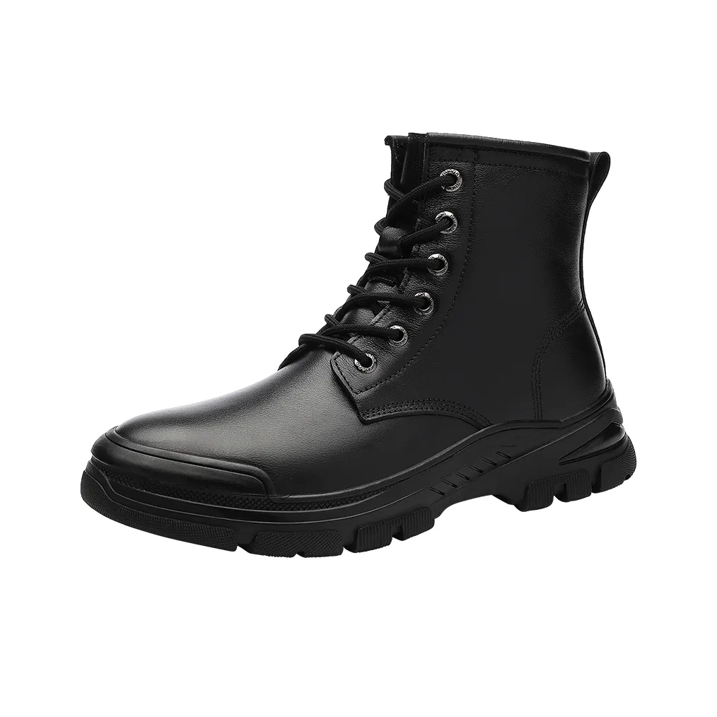 H2 Лицевая коровья кожа Мужская обувь для повседневного использования коммутирования универсальная удобная обувь мужская ботинка Martin высота колена мужская