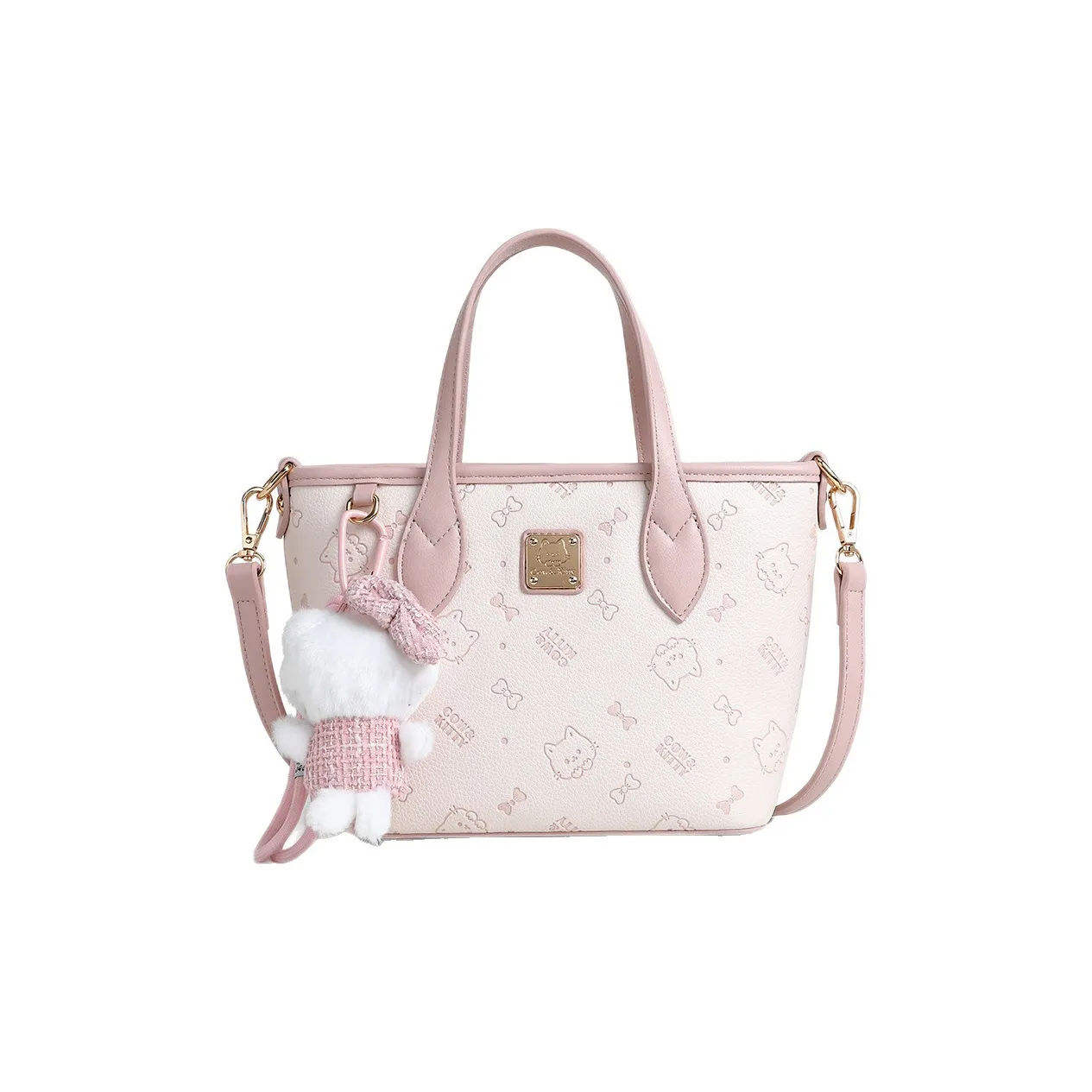 DIFFERENT FACES ПУ (полиуретан) Сумка Стандартная Женская Вишневый цветок Розовый