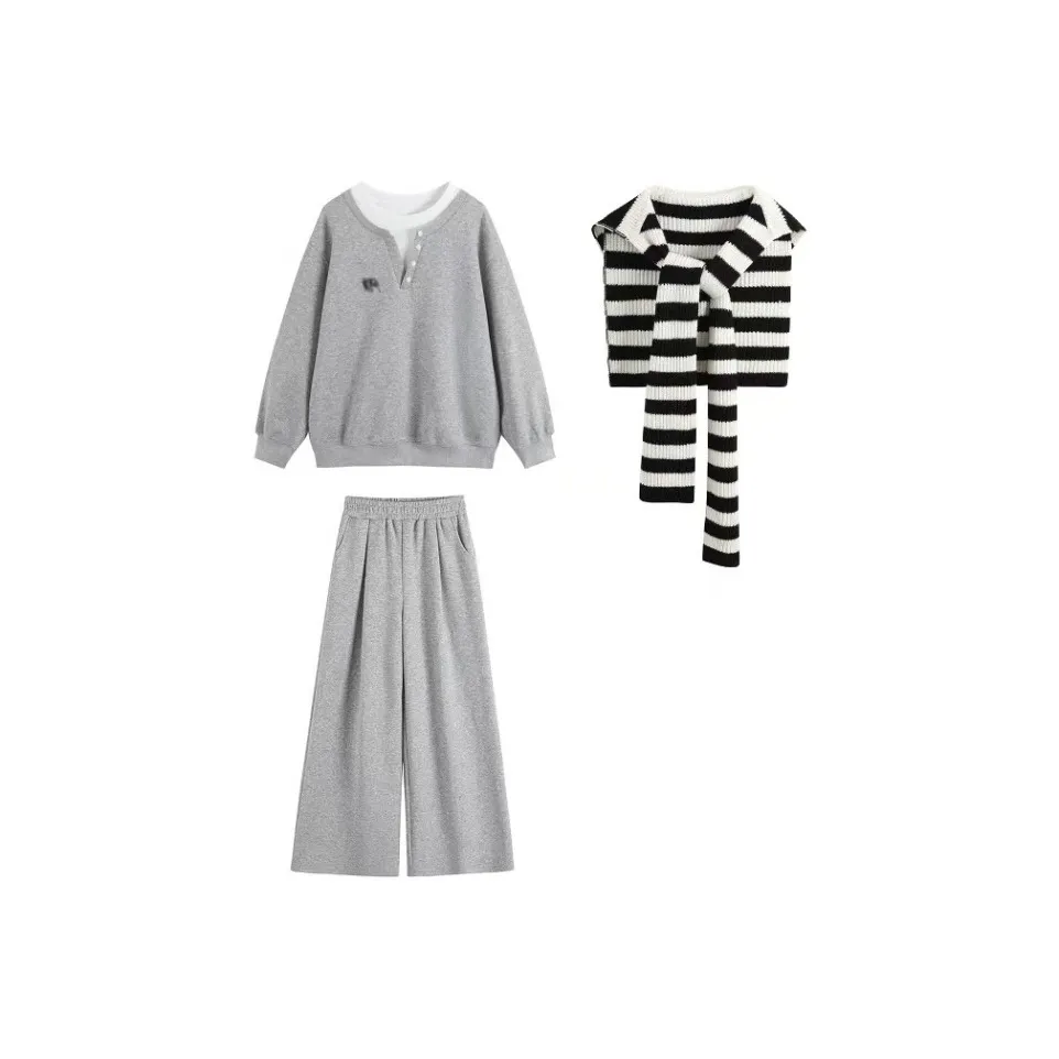 ACJL Корейский стиль Коммутирование Универсальный Премиум Флип Двухкомпонентный Топ Женские