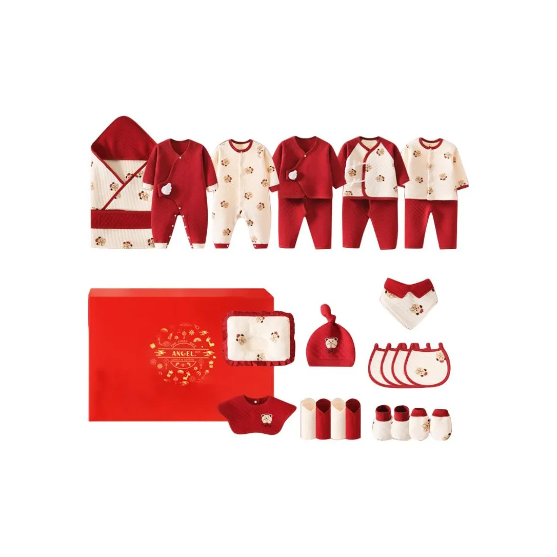 Dis Rabbit Малыш Подарочная коробка Теплый Красный Младенец И Детский сад