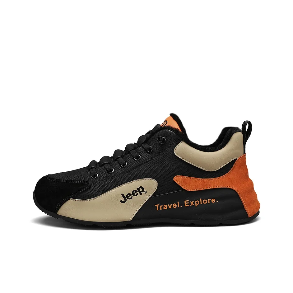 Jeep визуально увеличивает рост устойчивый к истиранию легкий и дышащий низкий топ кроссовки с толстой подошвой мужские