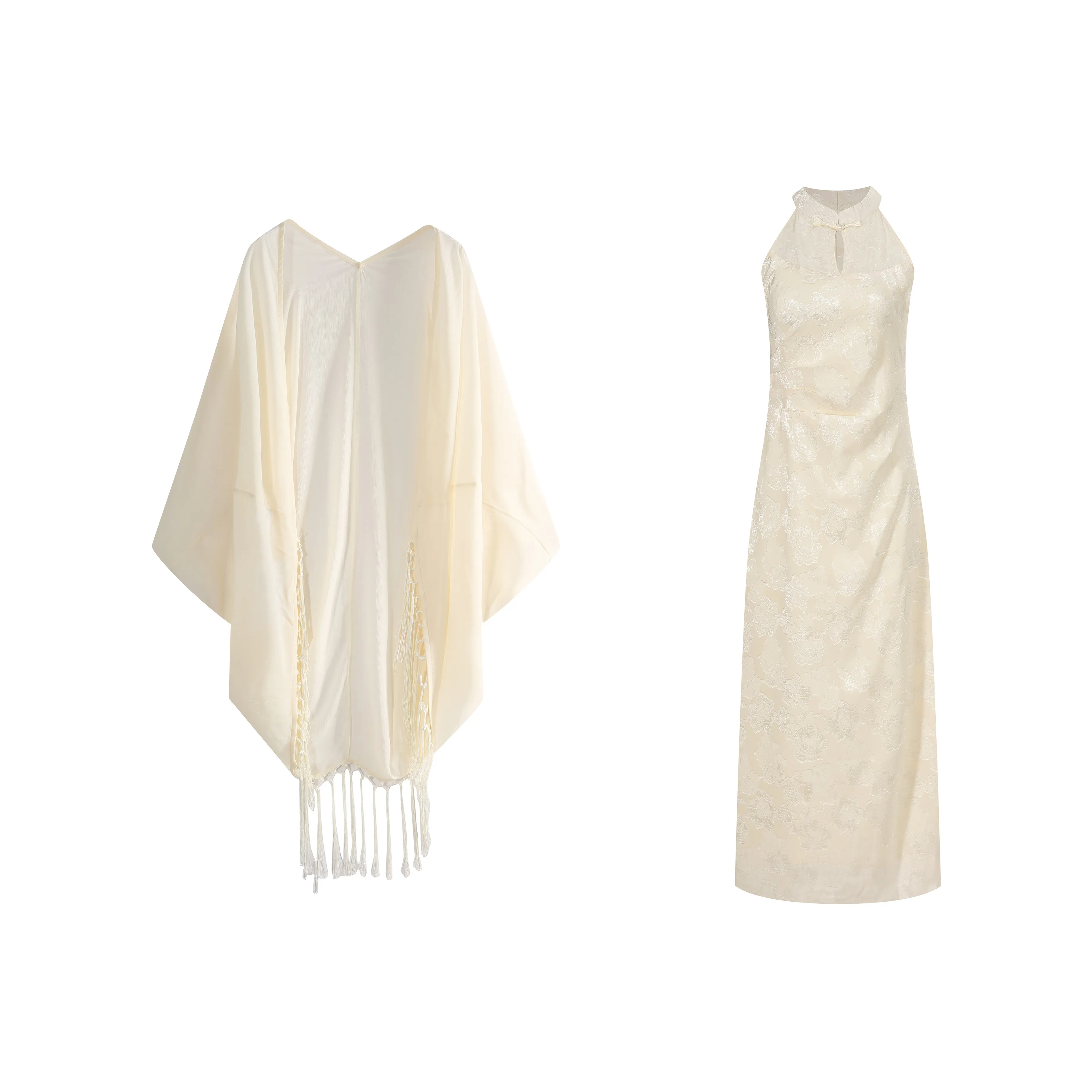 Udon House Шаль Чонсам Женские Комплекты с Юбкой