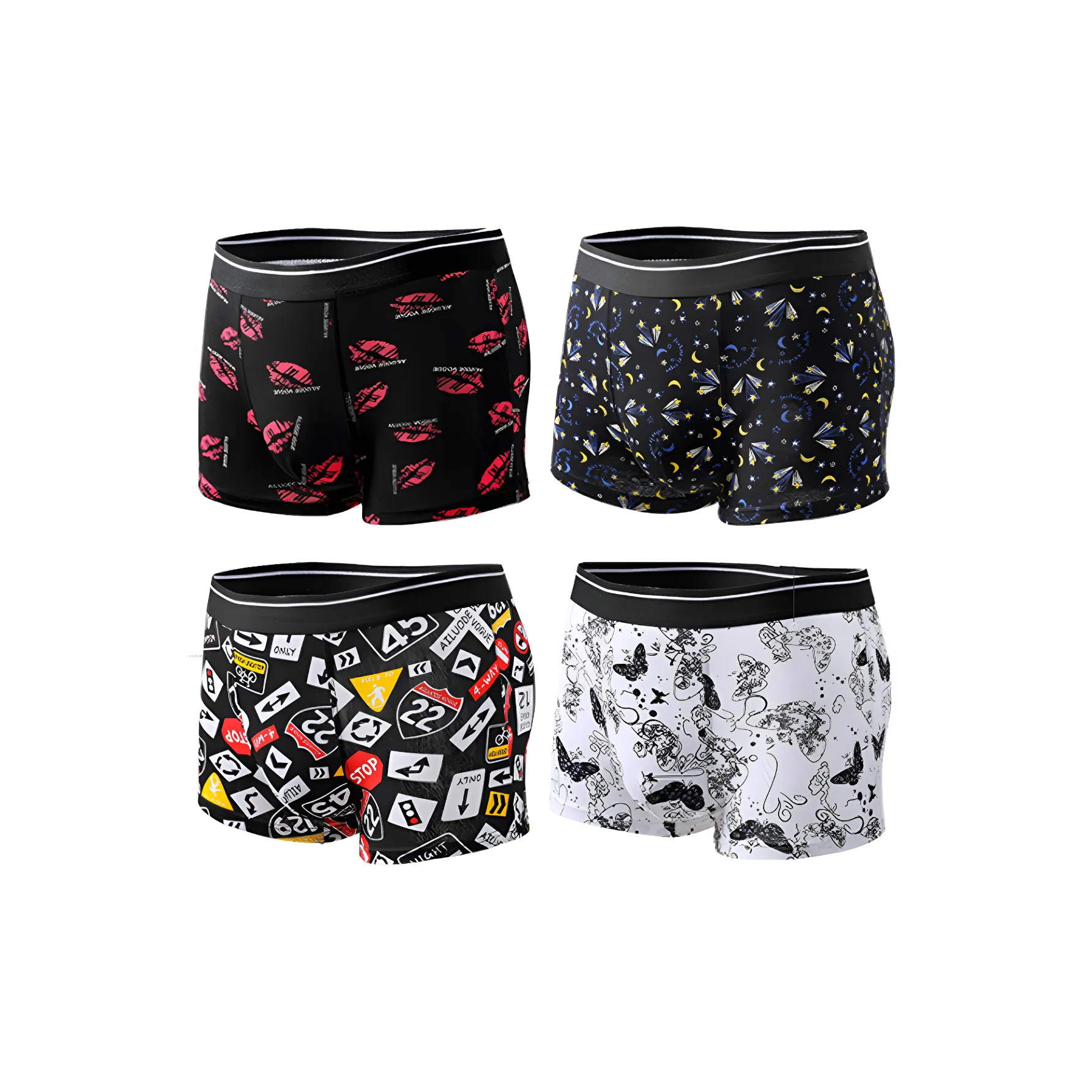 Lanza Boxer Shorts Men's 4 Pack Gift Box Set