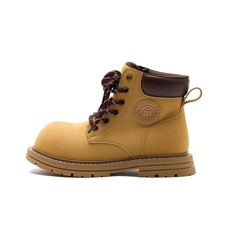 MASOOMAKE Желтый Короткие Ботинки Martin Boot Женские