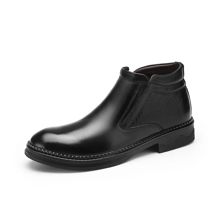 H2 Лицевая коровья кожа Мужская обувь для повседневных поездок Удобный Кэжуал Мужские ботильоны Мужской