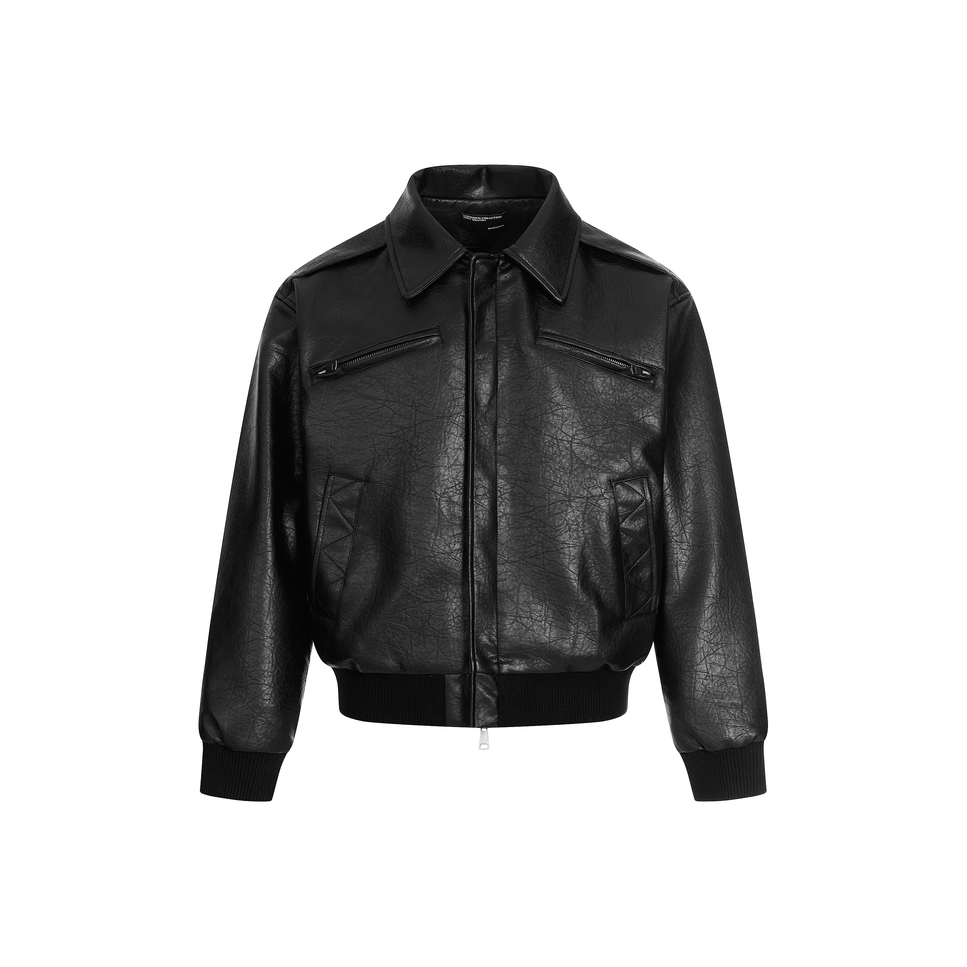 MAD WITCH Потертый Крашенный Мотоциклетная Куртка Свободного кроя Повседневная Уличная Одежда Куртка Модная Унисекс