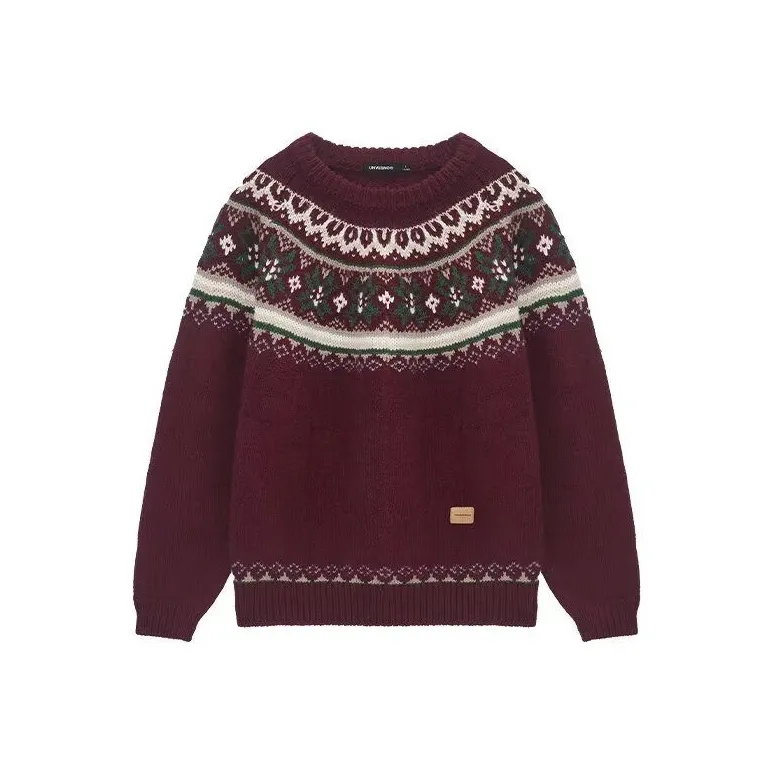 9c collective Бордовый свитер Женские трикотаж