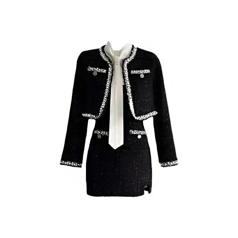 SISC Черный Женские Комплекты с Юбкой