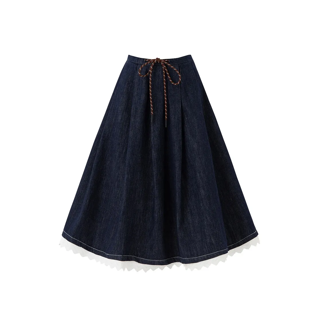 SOON FLOWER Деним Длинная Юбка Женская