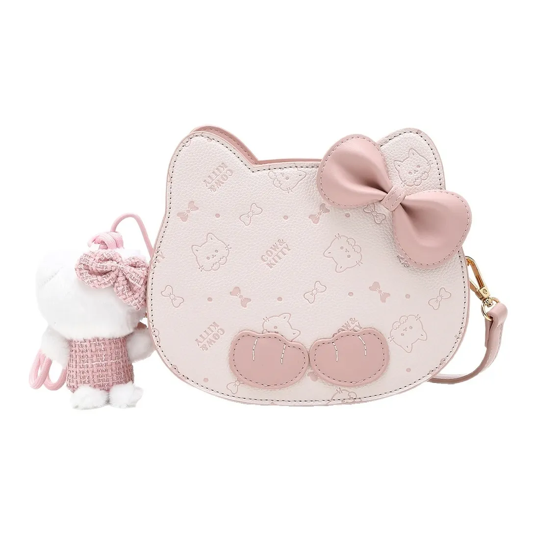 DIFFERENT FACES ПУ (полиуретан) Сумка через плечо Женская Вишневый цветок Розовый