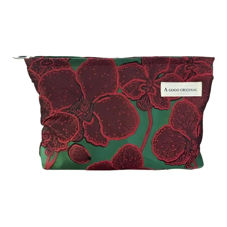 TLXT Винтаж Цветочный Makeup Bag Портативный Уход за кожей Хранение Сумка для туалетных принадлежностей Холстовая Сумка для туалетных принадлежностей Холстовая Сумка для хранения