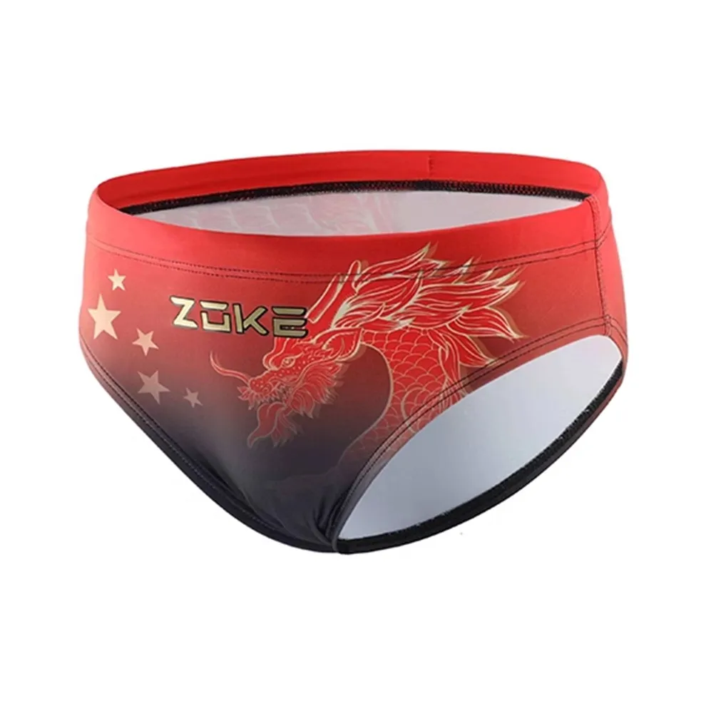 ZOKE Red Black Мужские Плавательные шорты