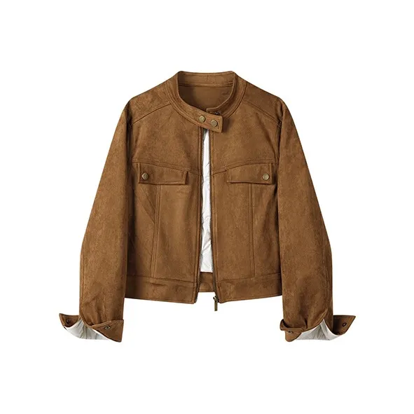 Devanro Винтажный кофе Женское короткое пальто