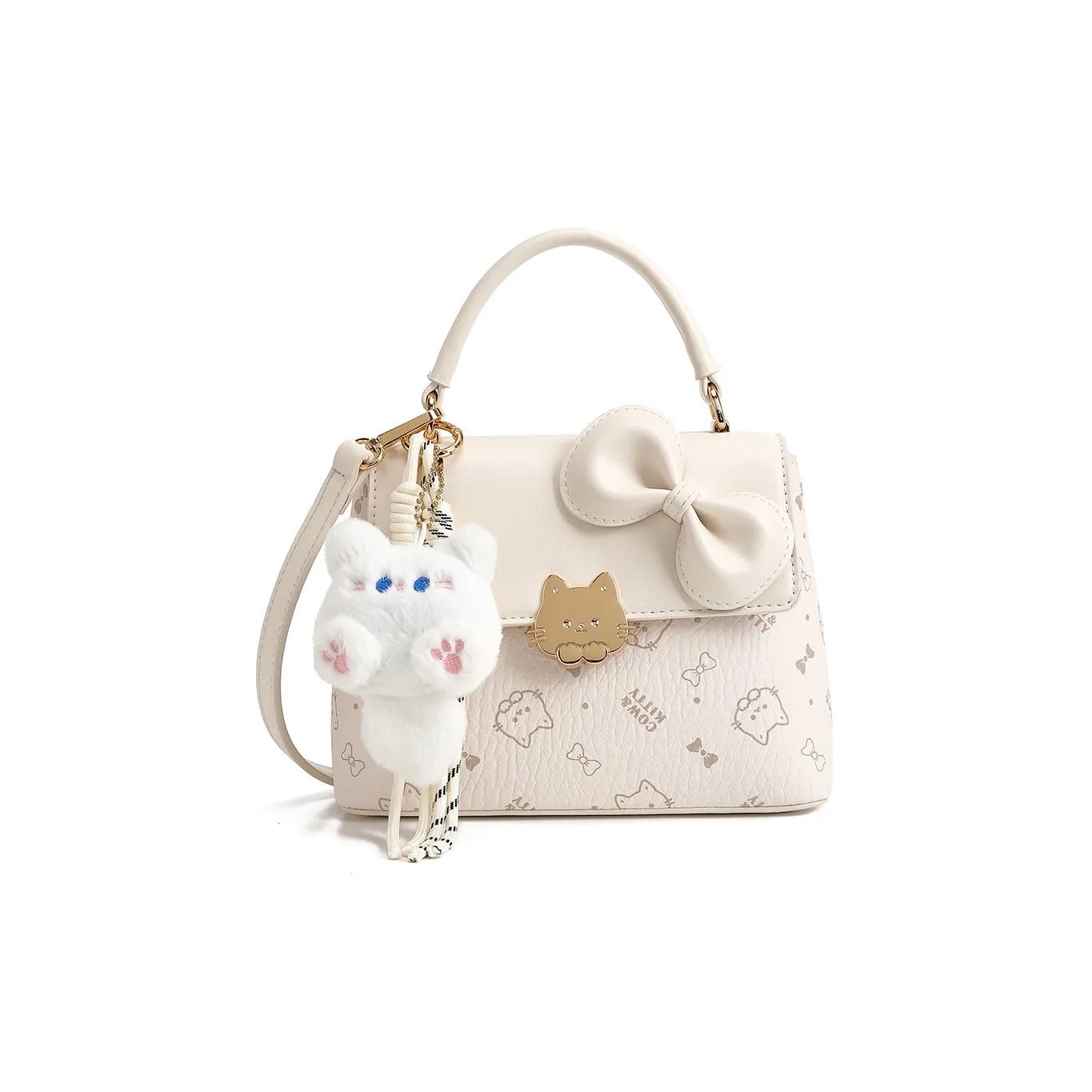 DIFFERENT FACES ПУ (полиуретан) Сумка через плечо Стандартная Женская Экрю