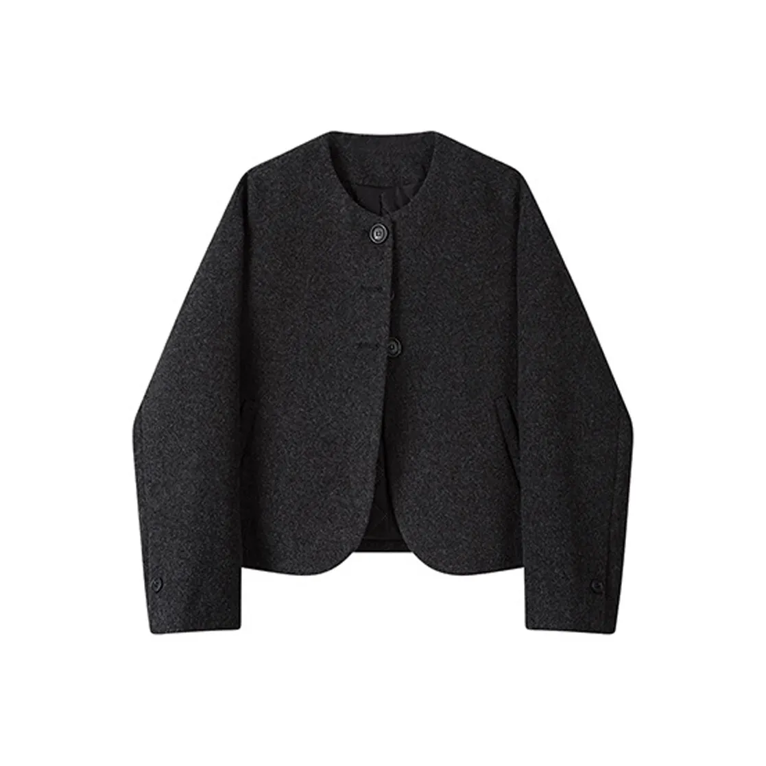 Devanro Серый Утепленный Женский Короткий Топ