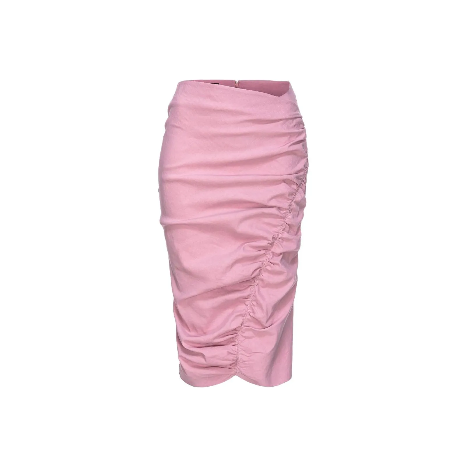 PINKO SS24 Повседневная длинная юбка женская Bubble Gum розового цвета