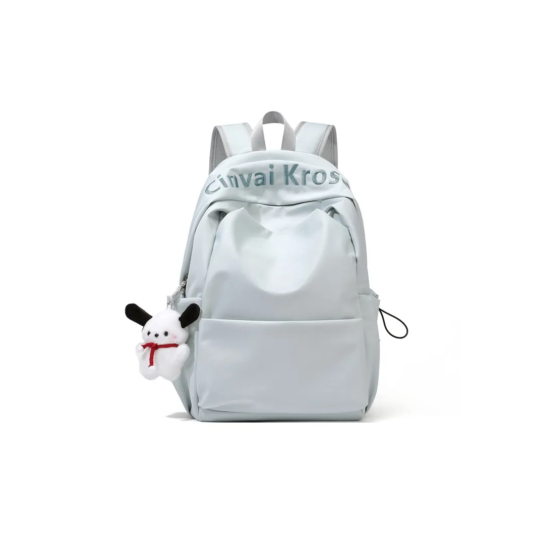 CinvaiKrose Ткань Рюкзак Короткий Distance Дорожная сумка Большая Женская Светло-синяя