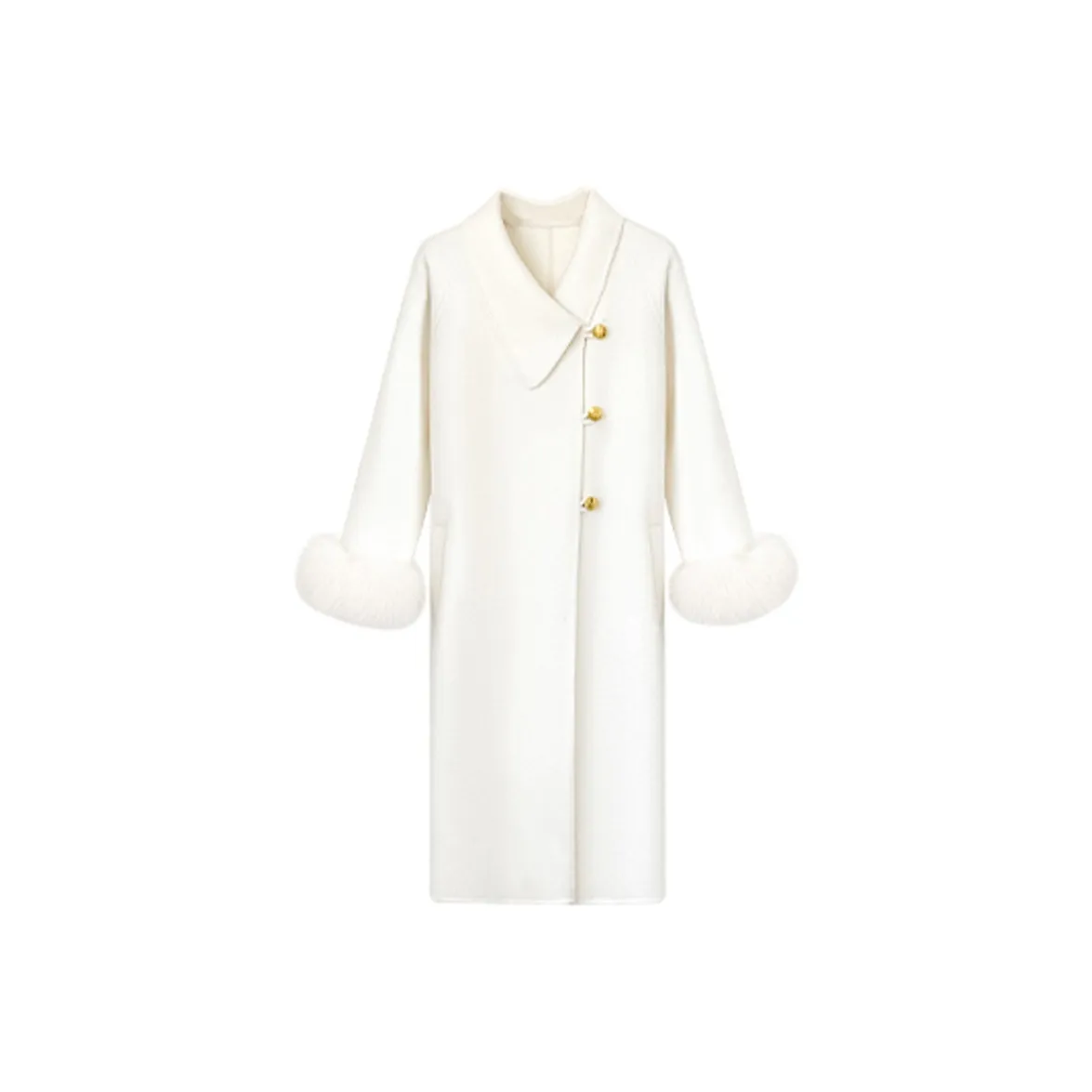 Mays Wear Осенний Зимний Мех Корейский стиль Атмосферный Женский