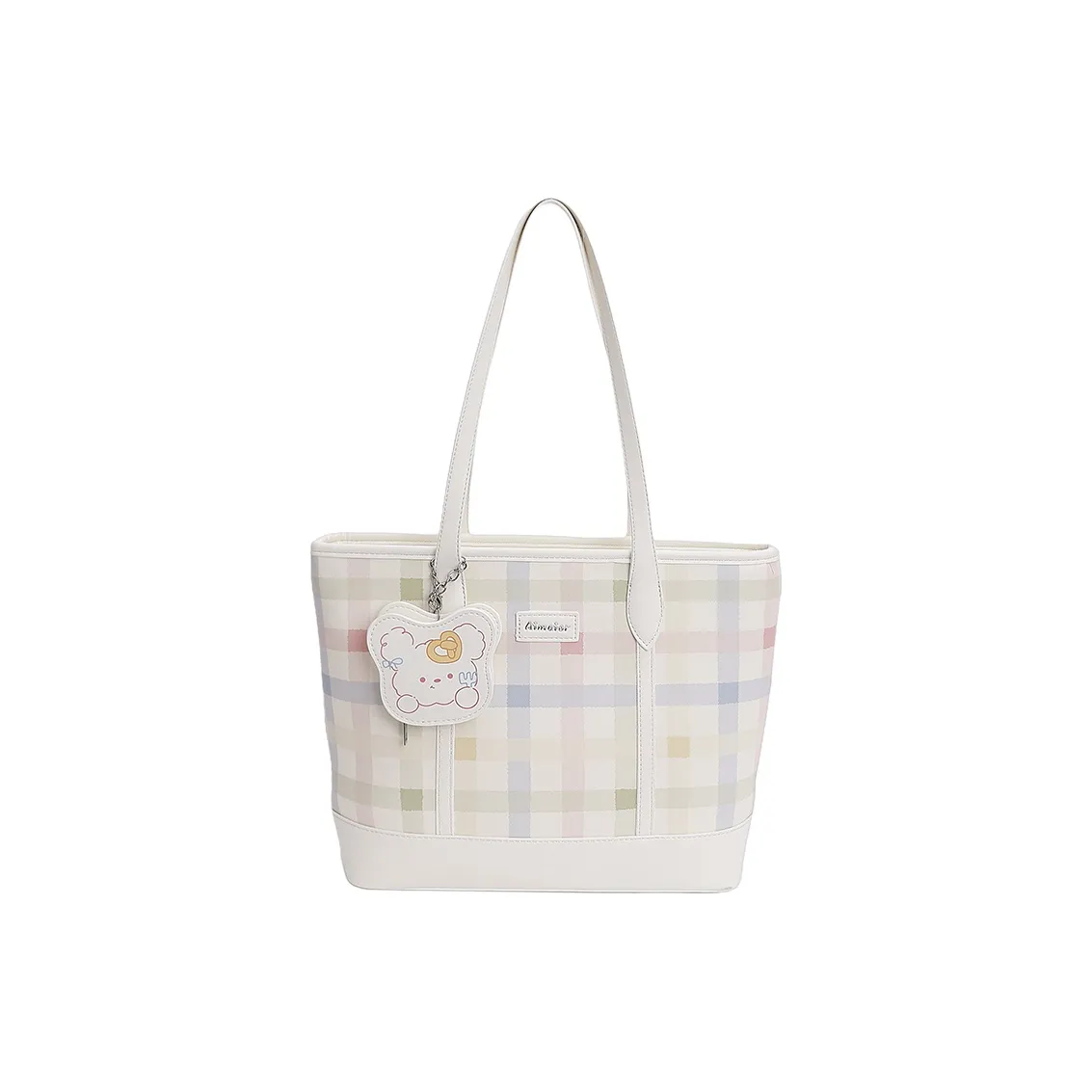 OKEKE ПУ (полиуретан) Тоут Сумка Сумка для покупок Сумка на плечо Стандартная Женская Белая