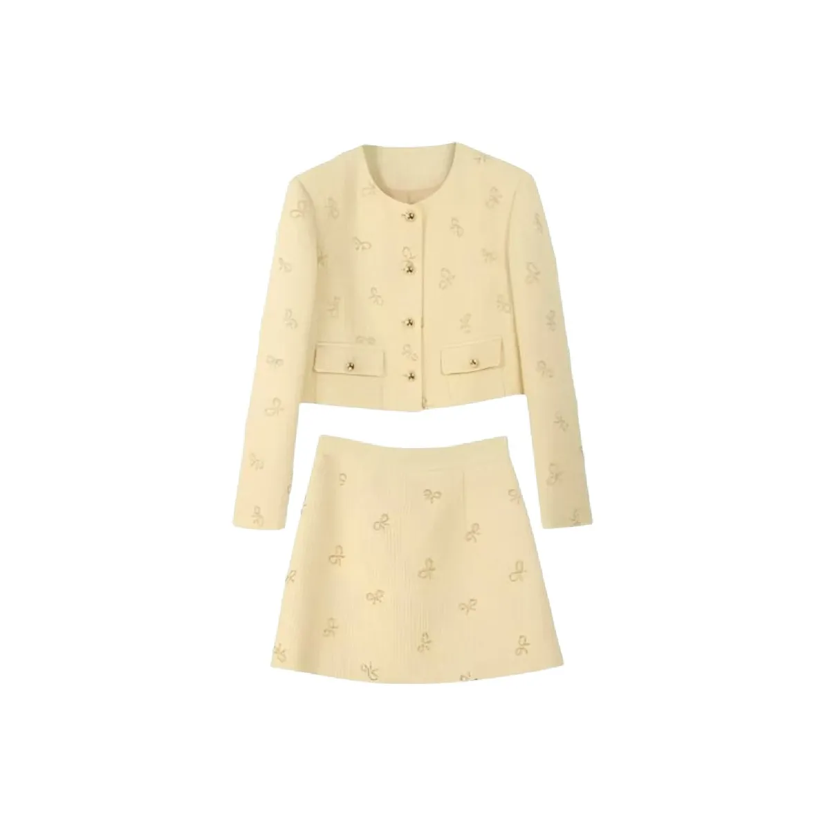 IQC Желтый Женские Комплекты с Юбкой