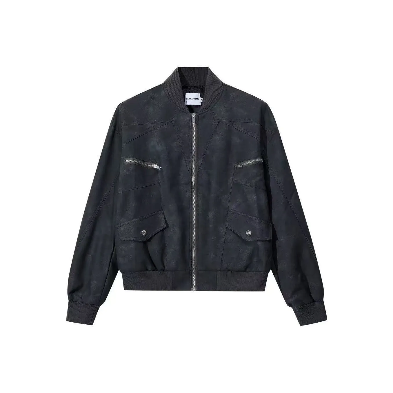 TONYBEAR Потертый ветрозащитный кожаный байкер-куртка с стильным дизайном в стиле Maillard укороченная мужская