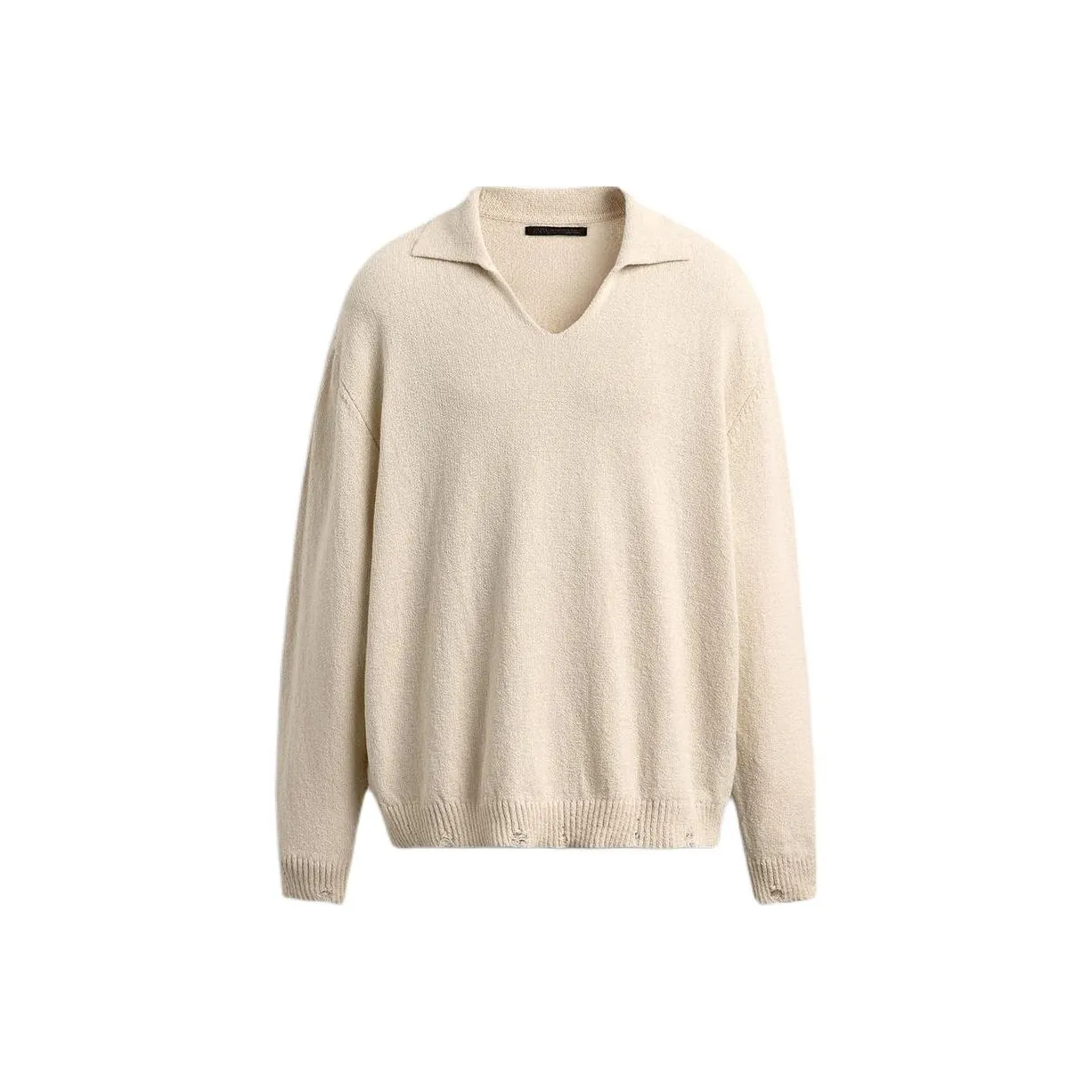 ZARA Белая Мужская Поло