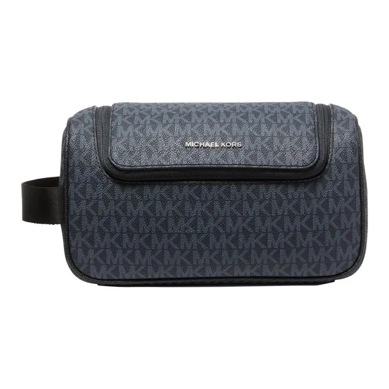 MICHAEL KORS MK Cooper Artificial Leather Shoulder Bag Medium Men's Navy Blue