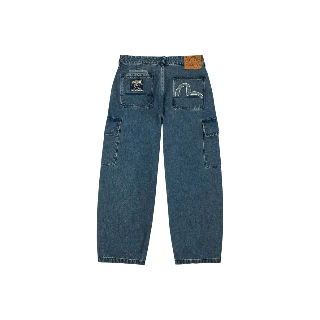 EVISU Джинсовый Синий Мужские Джинсы