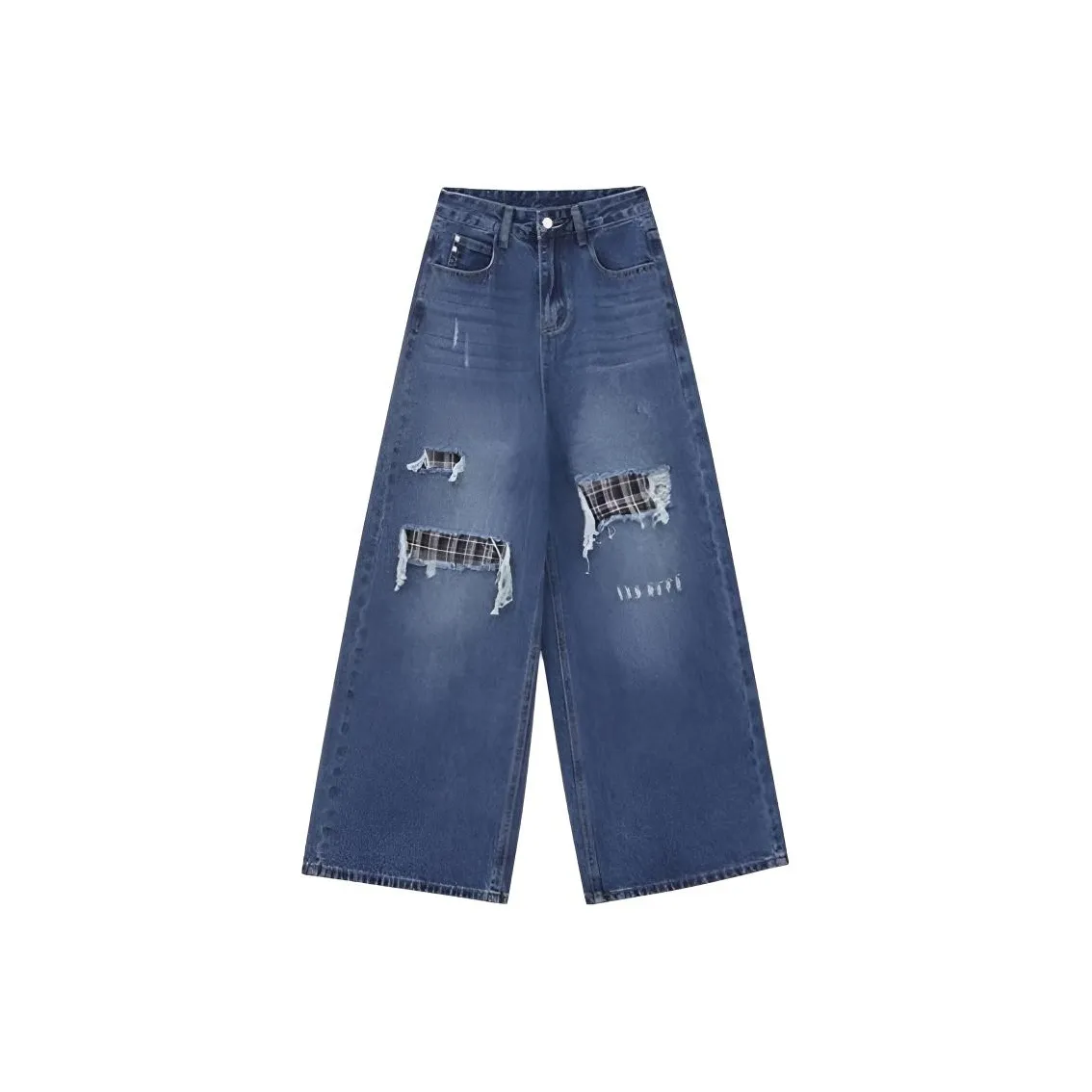 DANCANG Корейский стиль Прямой крой Свободный крой Модный Широкие брюки Женские