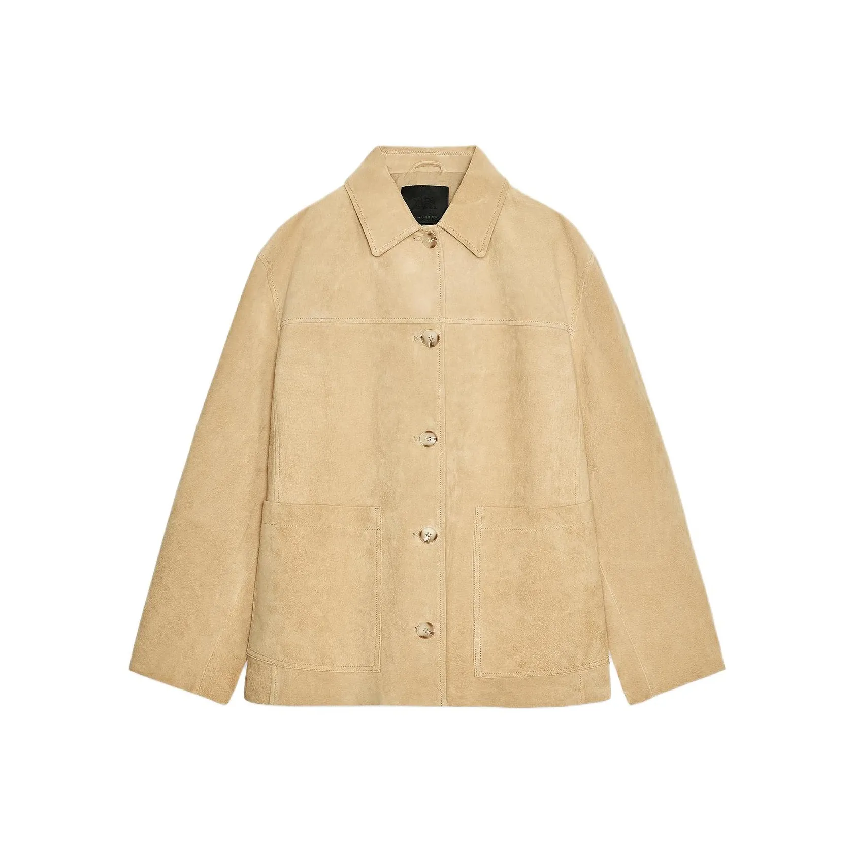 ZARA ZW Series Кожа Куртка Женские