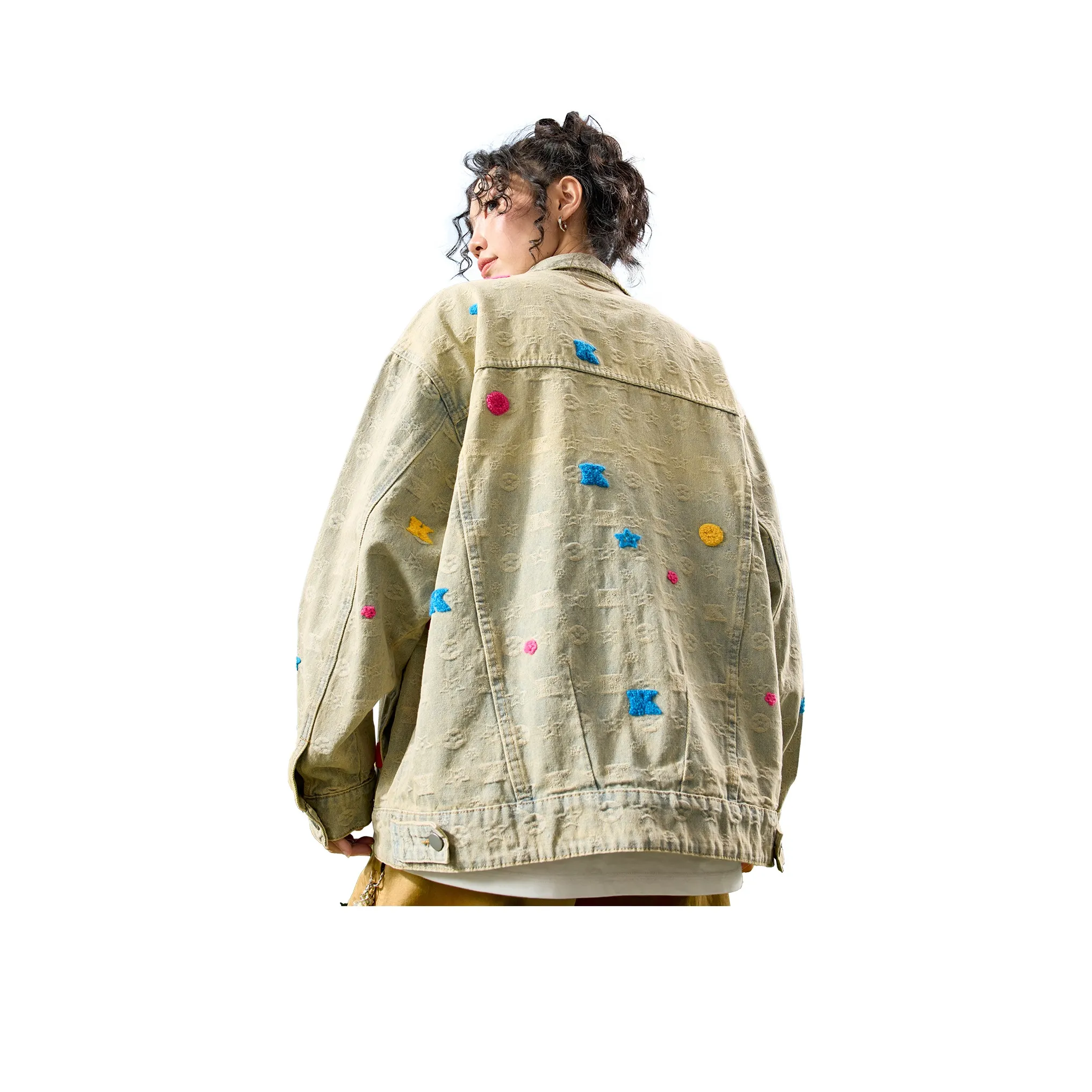 Nuthink Желтый Грязь [В наличии] Унисекс Джинсовые Куртки