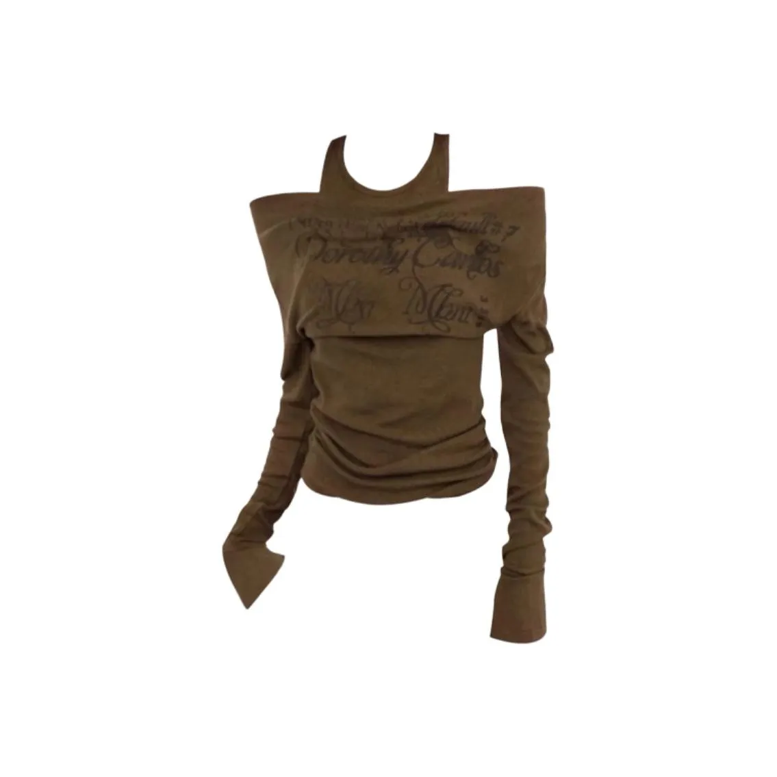 IUNOP Стильный Облегающий Платье с Отрезным Рукавом Подчеркивающий Талию Женское