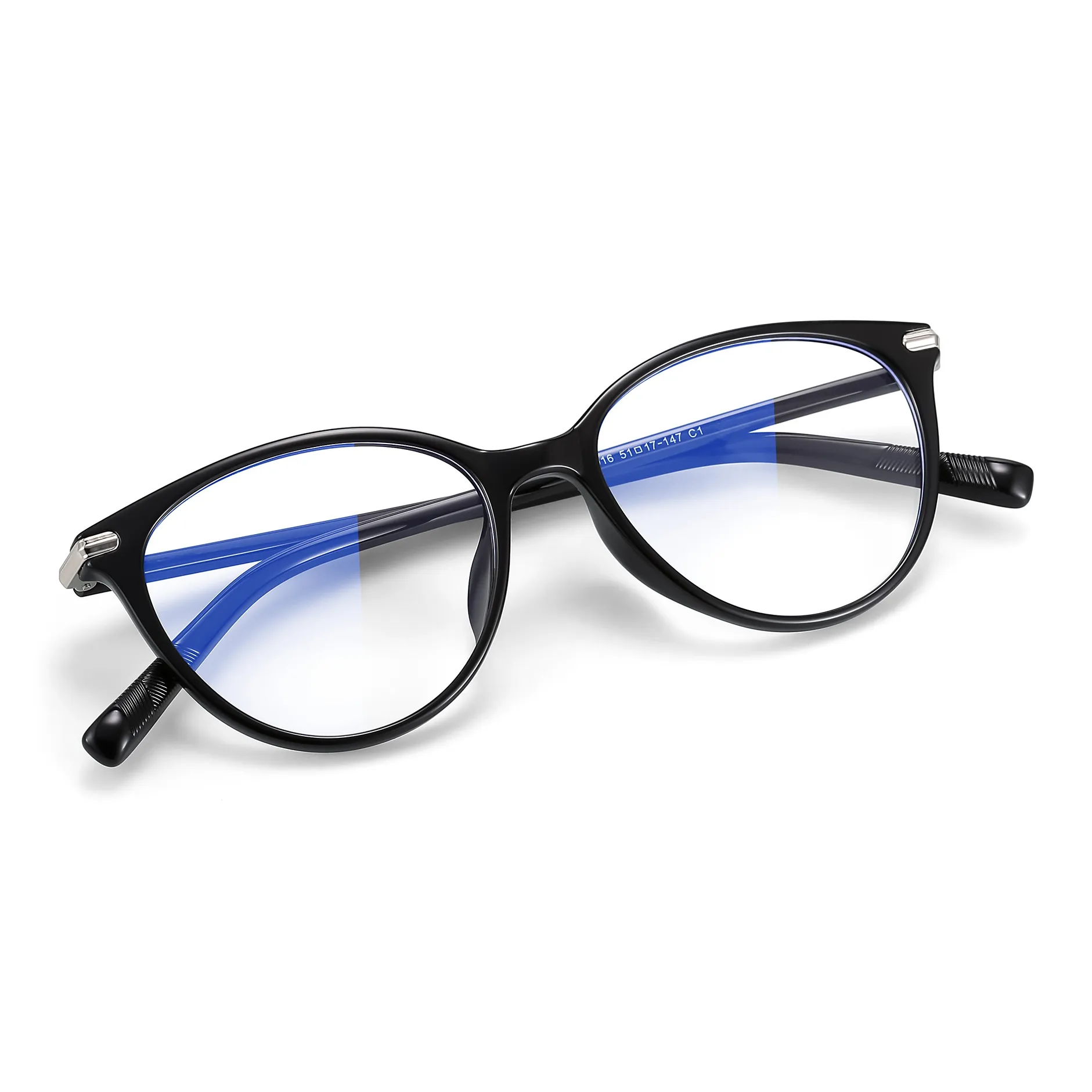 PULAIS Очки с защитой от синего света Женские Черные